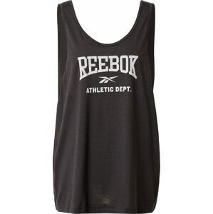 Reebok Sport Sportovní top 'WOR Supremium Tank IN' černá / bílá