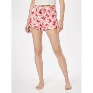 Hunkemöller Pyžamové kalhoty růžová / červená