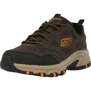 SKECHERS Tenisky 'HILLCREST' hnědá / oranžová / černá