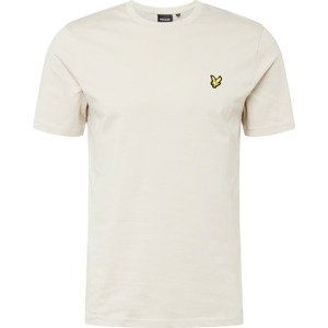 Lyle & Scott Tričko 'Plain' světle béžová / žlutá / černá