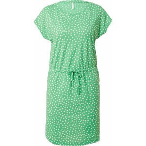 ONLY Letní šaty 'MAY' zelená / bílá