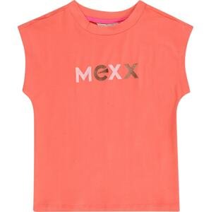 MEXX Tričko hnědá / oranžová / růžová