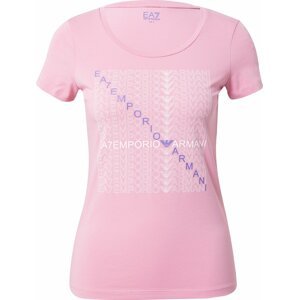 EA7 Emporio Armani Tričko královská modrá / pink / offwhite