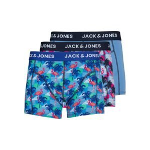 JACK & JONES Boxerky modrá / námořnická modř / malinová / bílá