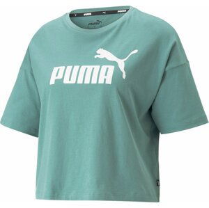 PUMA Funkční tričko pastelová modrá / bílá