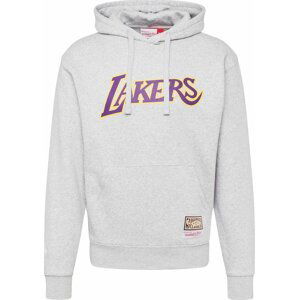 Mitchell & Ness Mikina béžová / žlutá / šedý melír / fialová