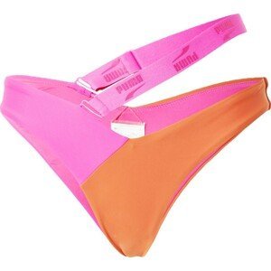 PUMA Sportovní spodek bikin oranžová / pink / bílá