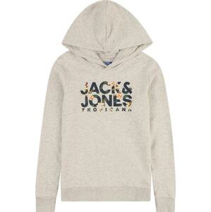 Jack & Jones Junior Mikina 'BECS' námořnická modř / barva bílé vlny