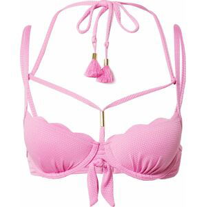 Hunkemöller Horní díl plavek 'Scallop' pink