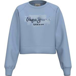 Pepe Jeans Mikina 'Goldie crew' světlemodrá / černá / bílá