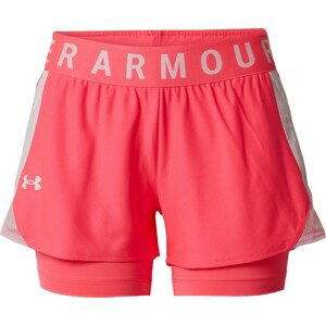 UNDER ARMOUR Sportovní kalhoty 'Play Up' pink / bílá