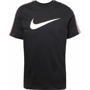 Nike Sportswear Tričko růžová / černá / bílá