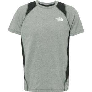 THE NORTH FACE Funkční tričko 'GLACIER' kouřově šedá / černá / bílá