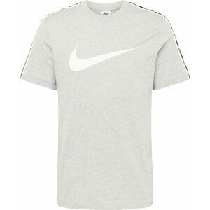 Nike Sportswear Tričko šedý melír / limetková / černá / bílá