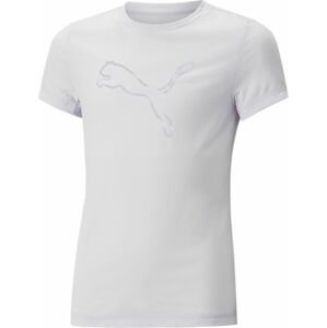 PUMA Funkční tričko 'NOVA SHINE' stříbrně šedá / pastelová fialová
