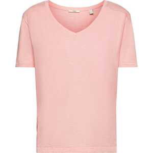 ESPRIT Tričko pastelově růžová