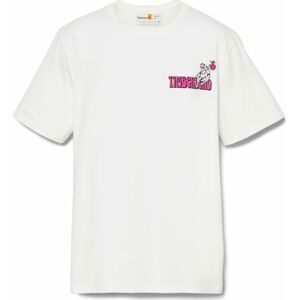 TIMBERLAND Tričko pink / černá / bílá