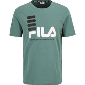 FILA Tričko 'Bippen' khaki / černá / bílá