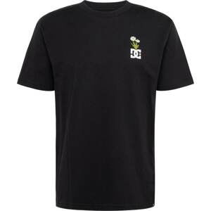 DC Shoes Tričko 'SERIOUS' žlutá / tmavě zelená / černá / bílá