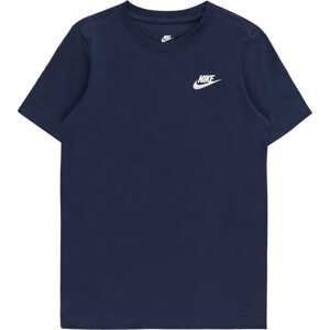 Nike Sportswear Tričko 'Futura' námořnická modř / bílá