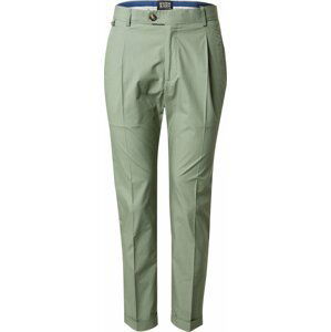 SCOTCH & SODA Kalhoty se sklady v pase 'BLAKE' světle zelená