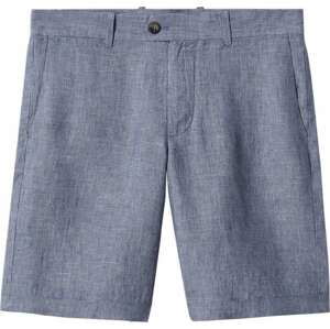 MANGO MAN Chino kalhoty 'LISBOA' námořnická modř / offwhite