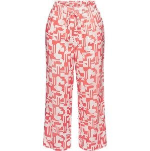 ESPRIT Pyžamové kalhoty korálová / bílá