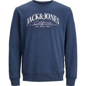 JACK & JONES Mikina 'PALMA' námořnická modř / šeříková / bílá