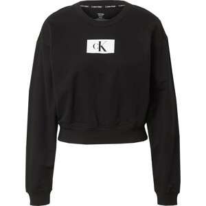 Calvin Klein Underwear Mikina černá / bílá