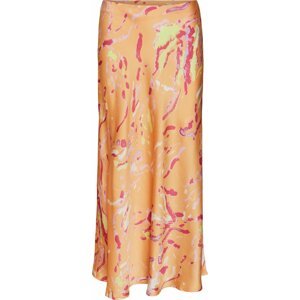 Vero Moda Tall Sukně 'Heart' oranžová / pink / tmavě růžová / offwhite