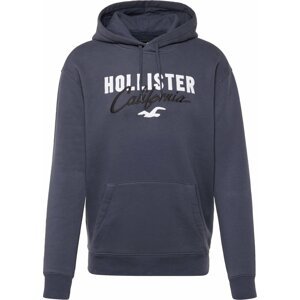 HOLLISTER Mikina námořnická modř / černá / bílá