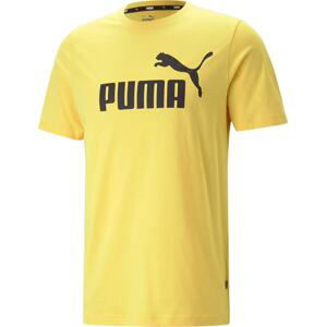 PUMA Funkční tričko pastelově žlutá / černá