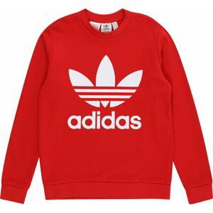 ADIDAS ORIGINALS Mikina červená / bílá