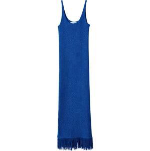 MANGO Úpletové šaty 'Jaia' modrá
