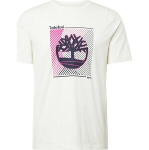 TIMBERLAND Tričko námořnická modř / pink / bílá