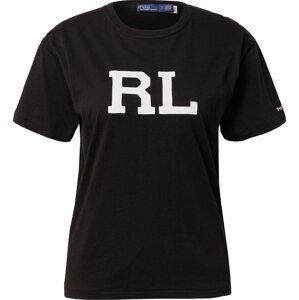 Polo Ralph Lauren Tričko 'PRIDE' černá / bílá