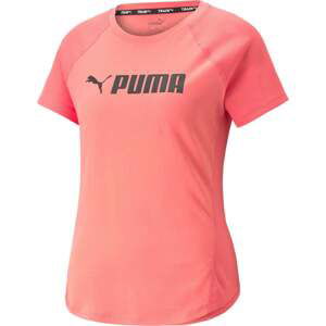 PUMA Funkční tričko starorůžová / černá