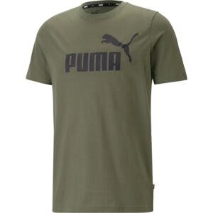 PUMA Funkční tričko olivová / černá