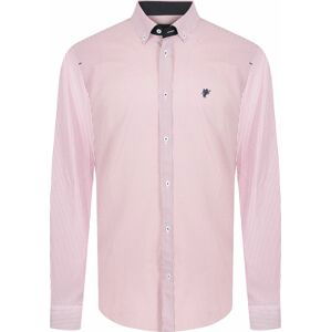 DENIM CULTURE Košile 'Delmar' námořnická modř / pink / růžová