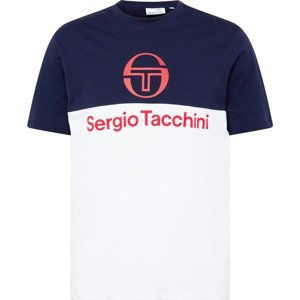 Sergio Tacchini Tričko 'FRAVE' námořnická modř / lososová / brusinková / bílá