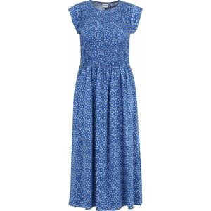 SAINT TROPEZ Letní šaty 'Gisla' modrá / nebeská modř / mandarinkoná / bílá