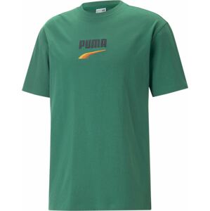 PUMA Tričko 'DOWNTOWN' žlutá / zelená / oranžová / černá