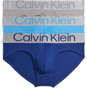 Calvin Klein Underwear Slipy nebeská modř / tmavě modrá / šedá