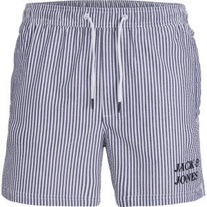 JACK & JONES Plavecké šortky 'FIJI' námořnická modř / bílá