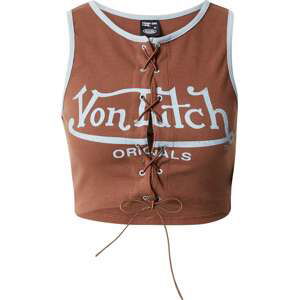 Von Dutch Originals Top 'SUNNY' světlemodrá / brokátová