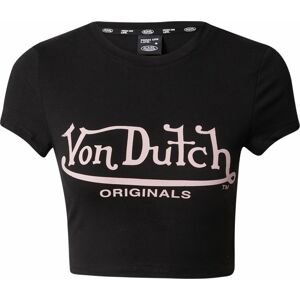 Von Dutch Originals Tričko 'ARTA' světle šedá / černá