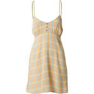 BILLABONG Letní šaty 'AS IF' světle zelená / fialová / oranžová