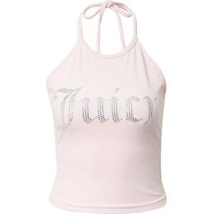 Juicy Couture White Label Top růžová / stříbrná