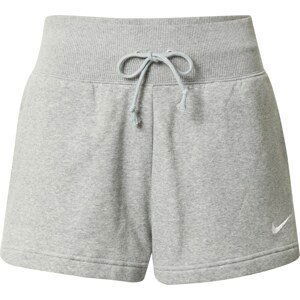 Nike Sportswear Kalhoty šedý melír / bílá