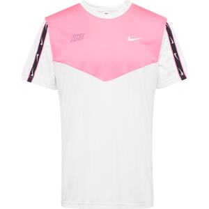 Nike Sportswear Tričko 'Repeat' světle růžová / černá / bílá